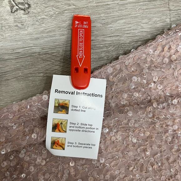 MAC DUGGAL 5611 Sequined Drop One Shoulder Ruffle Trumpet Gown Mocha 2 NEW - Picture 8 of 10